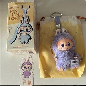 Labubu Pin for Love “ ? “ purchased from Pop Mart Amazon blind box.